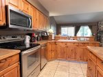 Recently upgraded kitchen with stainless steel appliances 